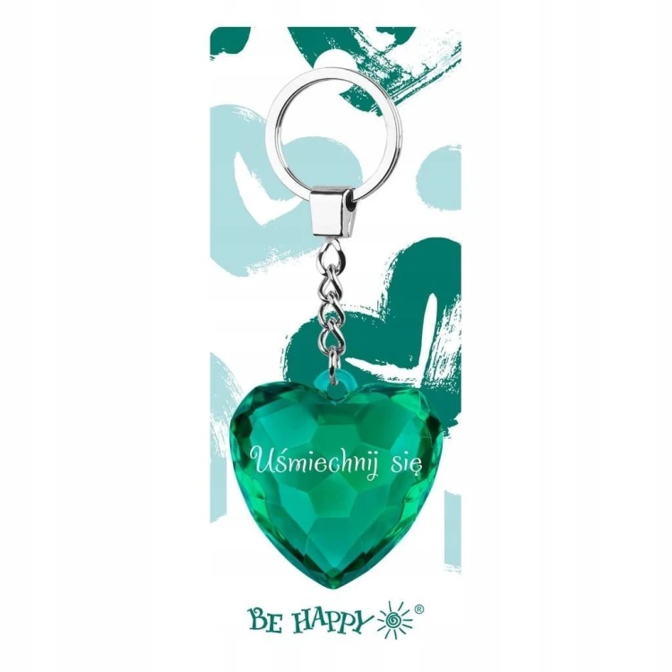 Brelok serce - Uśmiechnij się, Be-Happy Gifts