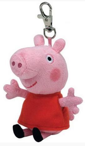 Beanie Babies Świnka Peppa - Peppa brelok, TY