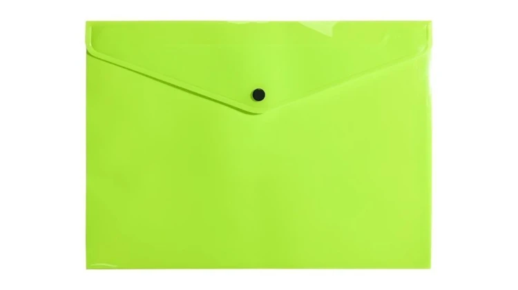 Teczka koperta A4 PP neon żółta, Biurfol