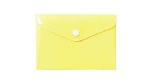 Teczka koperta A6 PP pastel żółta, Biurfol