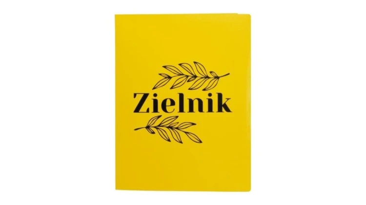 Zielnik A4 PP 20 k. żółty z nadrukiem, Biurfol
