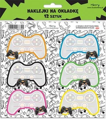 Naklejki na zeszyty - Pad (12szt), Henry