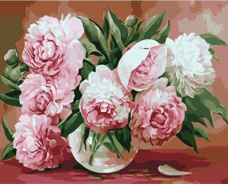 Malowanie po numerach 40x50 Piwonie, Koh-I-Noor