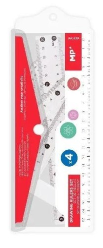 Zestaw geometryczny 4el w etui, MP Main Paper