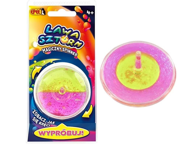 Magiczny spinner Lawa Sztorm różowo-zielony, EPEE