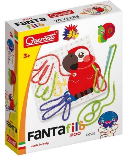 Uzupełnij kształty Fanta filo zoo, Quercetti
