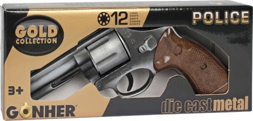Pistolet metalowy na kapiszony 12 strzałów, Gonher
