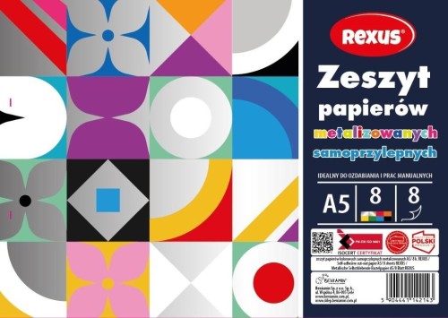 Zeszyt papierów kolor samoprzylep. A5/8K (10szt)