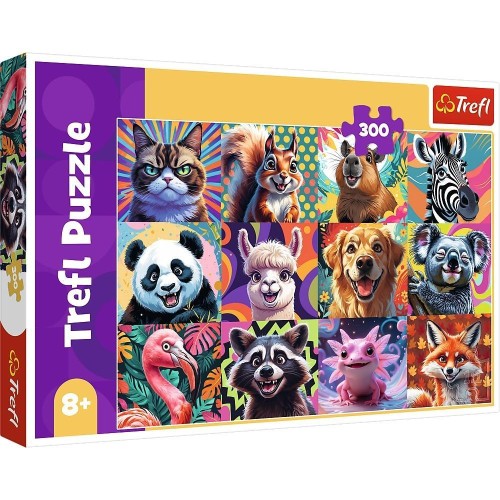 Puzzle 300 Zabawna wieś TREFL, Trefl