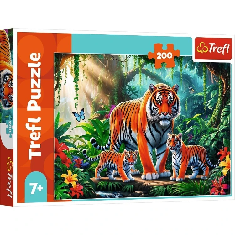 Puzzle 200 Tygrysie zwyczaje TREFL, Trefl