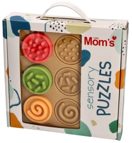 Puzzle sensoryczne kółeczka, Mom's Care