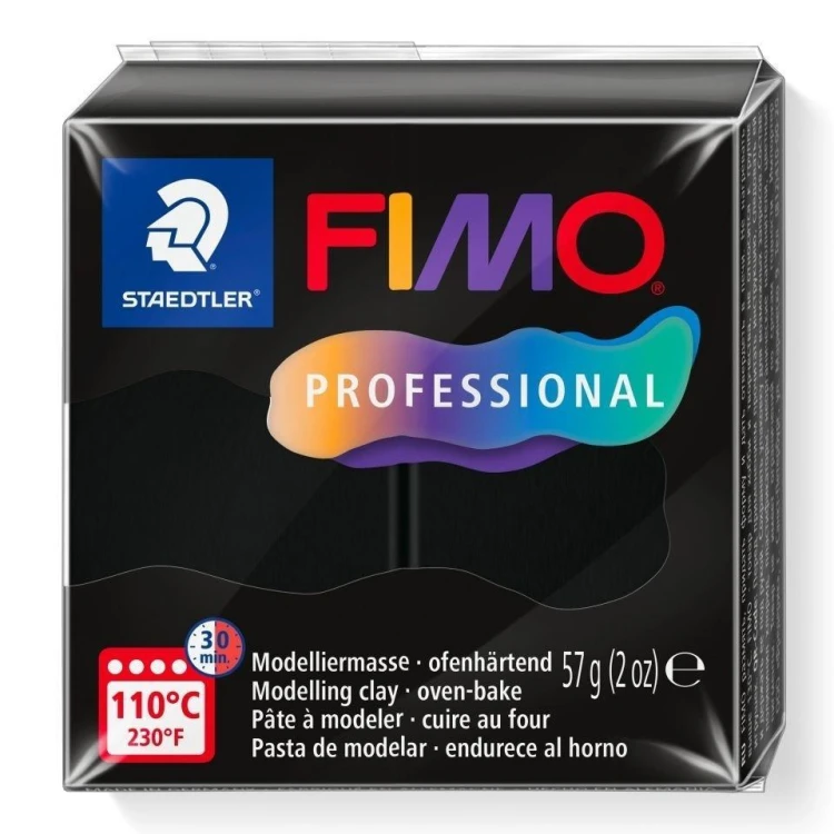 Masa termoutwardzalna Fimo 57g czarny, Staedtler
