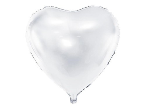 Balon foliowy Serce 61cm biały