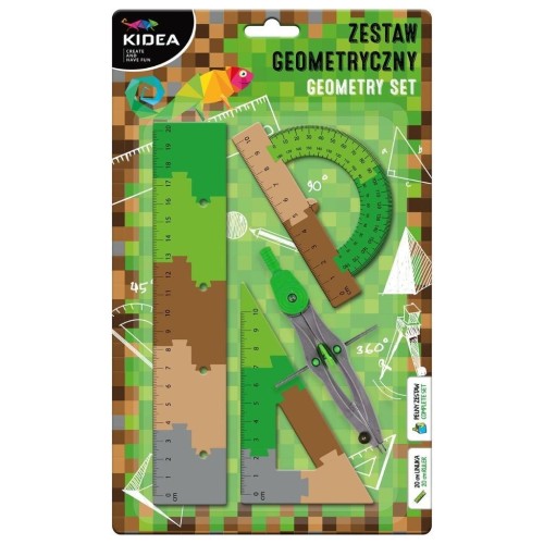 Zestaw geometryczny puzzle 20cm 4el KIDEA, DERFORM
