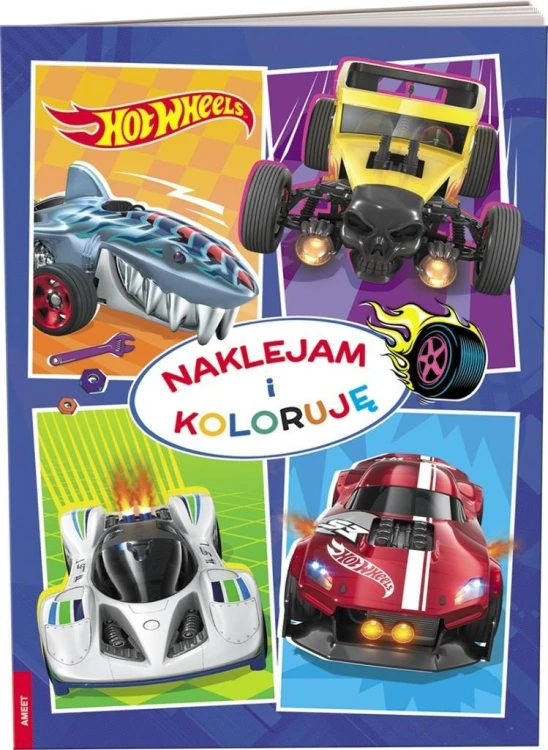 Hot Wheels. Naklejam i Koloruję, praca zbiorowa