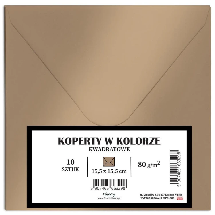 Koperty KW złote 10szt, Henry