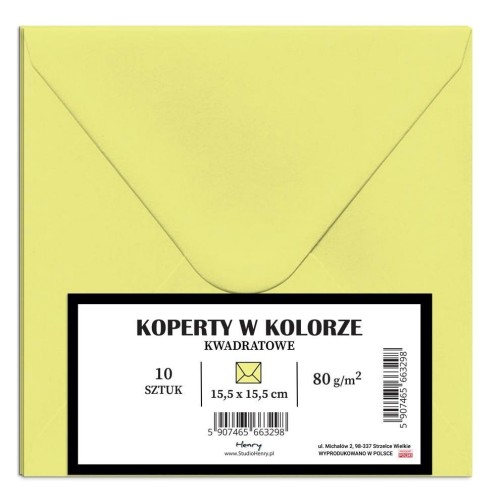 Koperty KW blady żółty 10szt, Henry