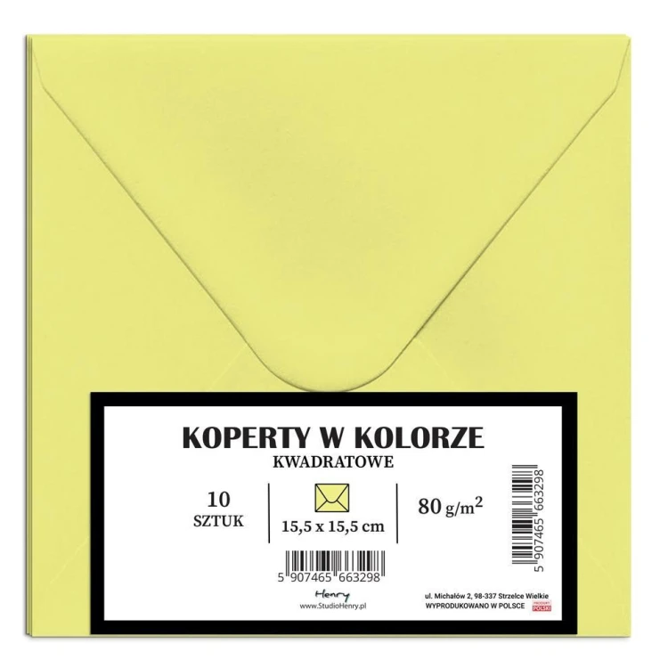 Koperty KW blady żółty 10szt, Henry