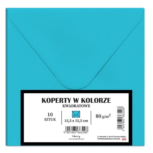 Koperty KW niebieskie 10szt, Henry