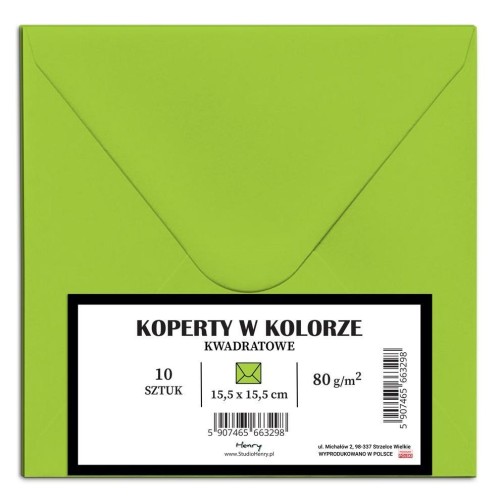 Koperty KW limonka 10szt, Henry