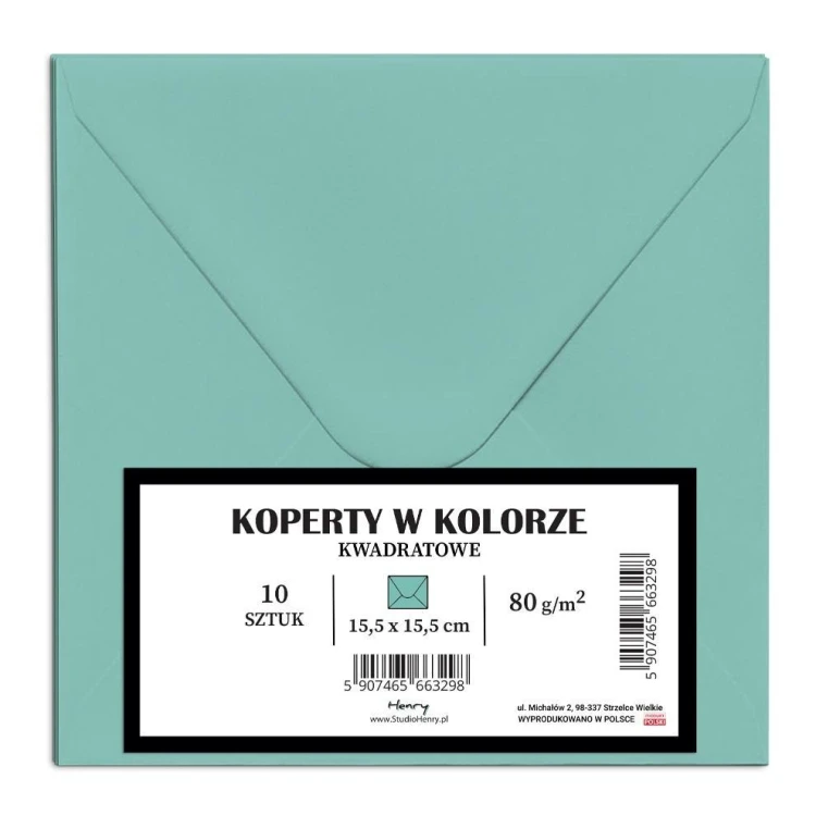 Koperty KW mięta 10szt, Henry