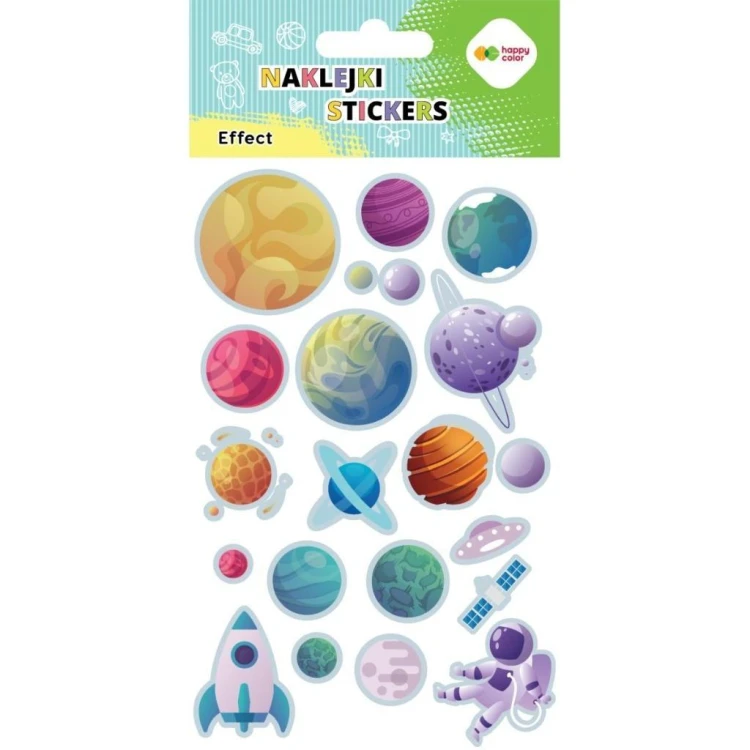 Naklejki Planets 10x20cm HAPPY COLOR, GDD