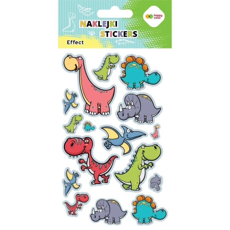 Naklejki Dino Baby 10x20cm HAPPY COLOR, GDD