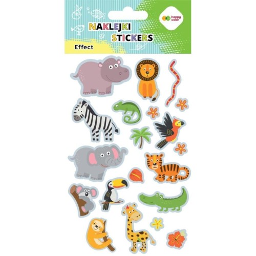 Naklejki Zoo 10x20cm HAPPY COLOR, GDD