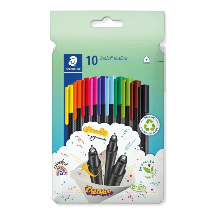 Cienkopis Triplus 10 kolorów 0,3mm, Staedtler