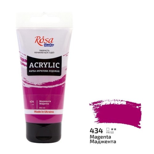 Farba akrylowa magenta 434 75ml, Rosa