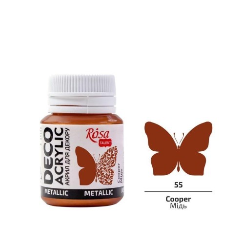 Farba akrylowa metaliczna copper 55 20ml, Rosa