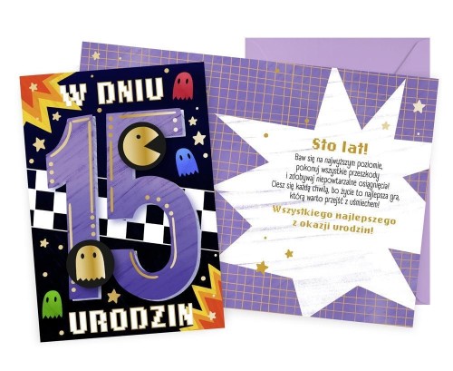 Karnet Urodziny 15