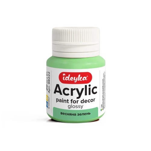 Farba akrylowa Wiosenna zieleń 20ml, Ideyka