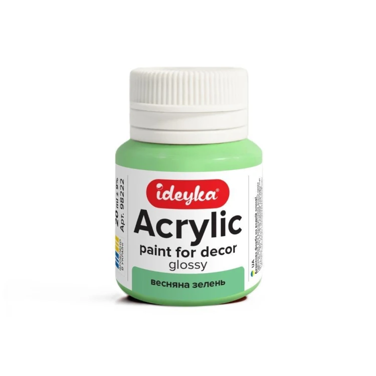 Farba akrylowa Wiosenna zieleń 20ml, Ideyka