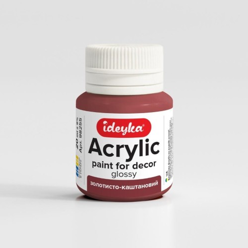Farba akrylowa Złoty kasztan 20ml, Ideyka