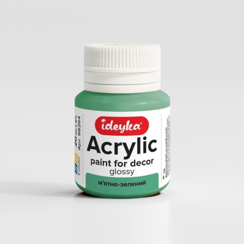 Farba akrylowa Miętowa zieleń 20ml, Ideyka