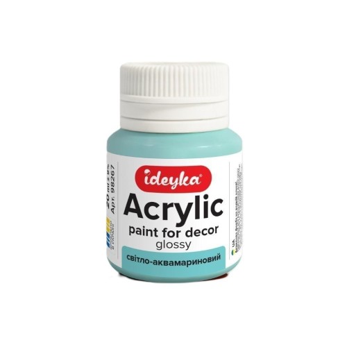 Farba akrylowa Jasny akwamaryn 20ml, Ideyka