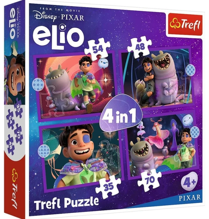 Puzzle 4w1 - Pozaziemskie misje Elio TREFL, Trefl