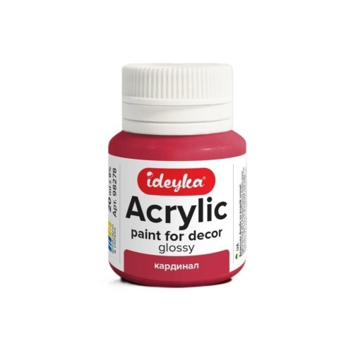 Farba akrylowa Kardynał 20ml, Ideyka