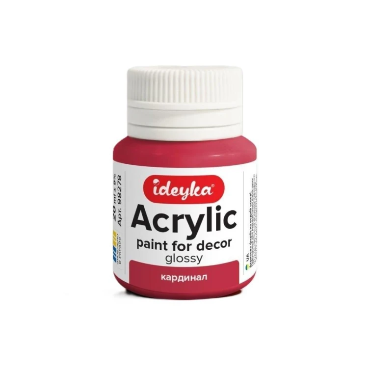 Farba akrylowa Kardynał 20ml, Ideyka