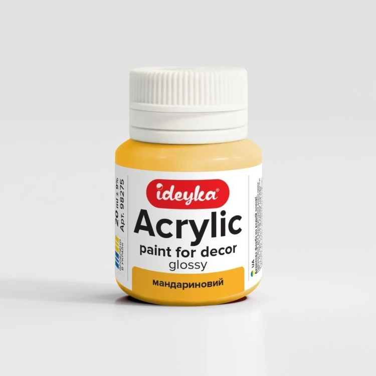 Farba akrylowa Mandarynka 20ml, Ideyka