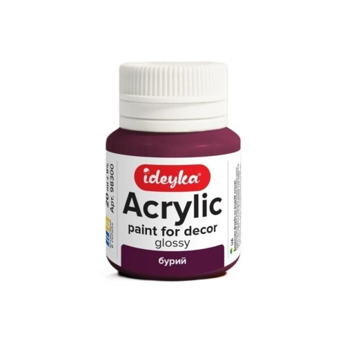 Farba akrylowa Brązowy 20 ml, Ideyka