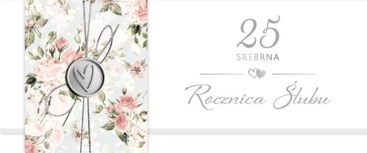 Karnet Rocznica Ślubu 25