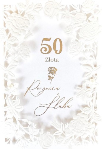 Karnet Rocznica Ślubu 50