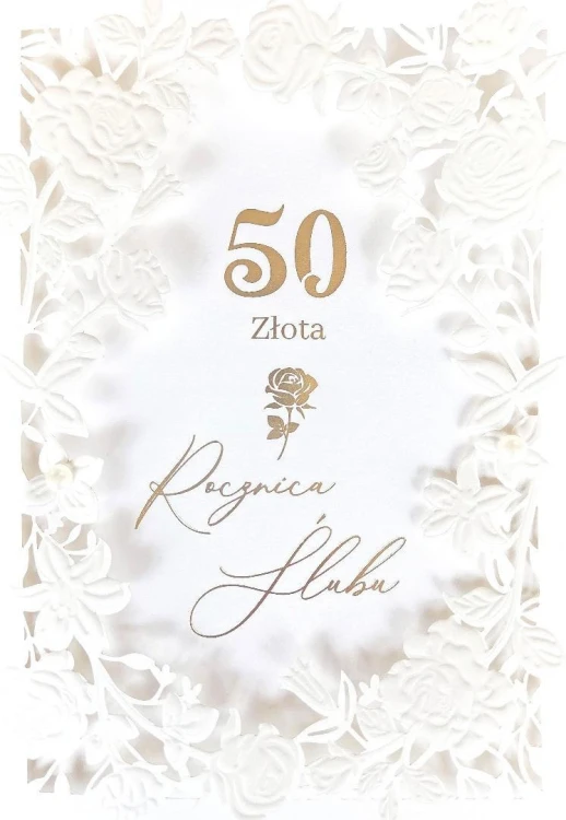 Karnet Rocznica Ślubu 50
