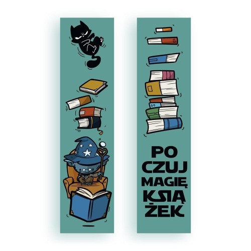 Zakładka kartonowa - Poczuj magię książek, Molom
