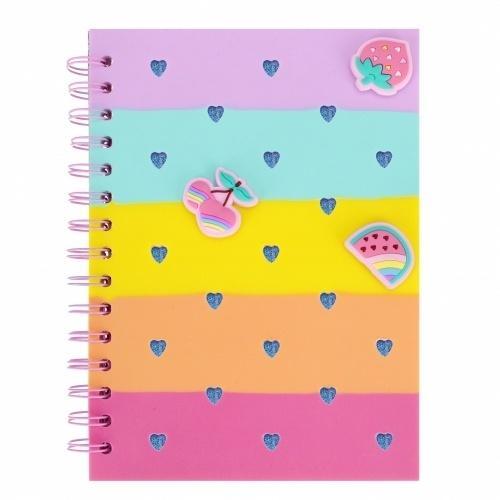 Kołonotes silikon A5 Fruits, STARPAK