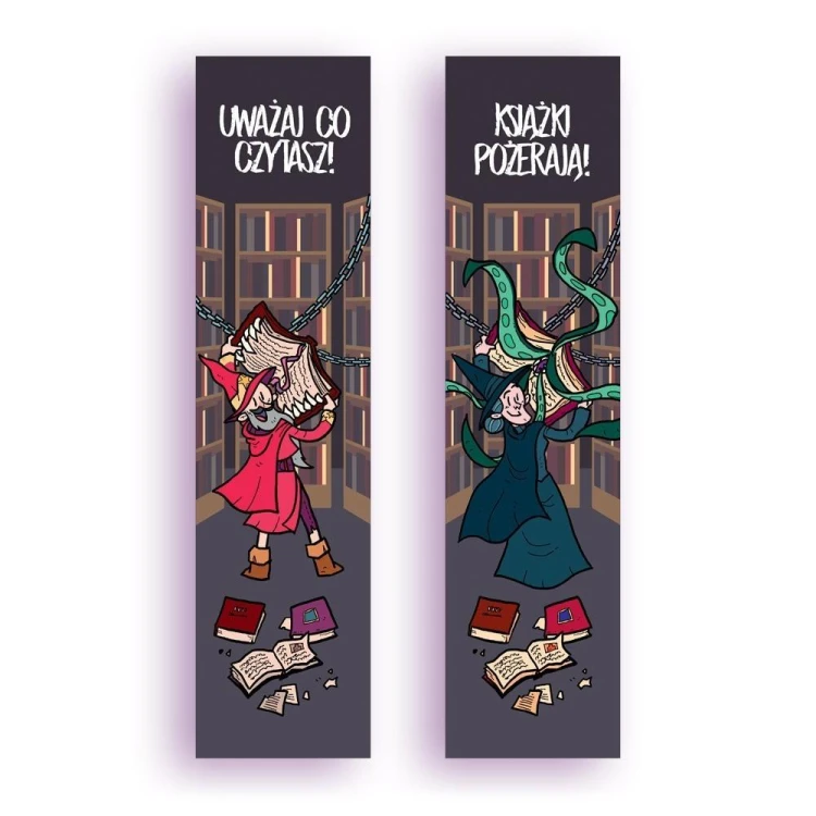 Zakładka kartonowa - Uważaj co czytasz!, Molom