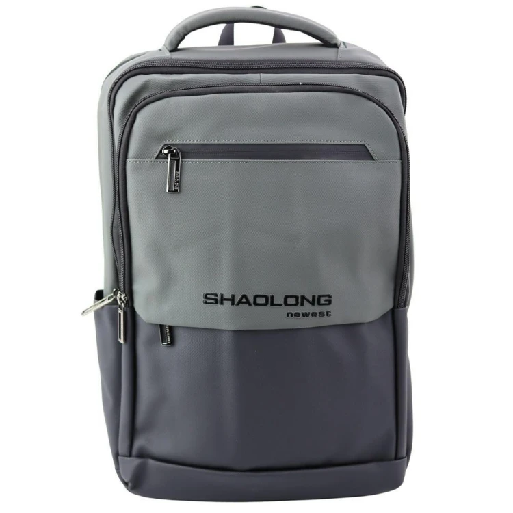 Plecak biznesowy z USB czarno szary 16L, Leantoys