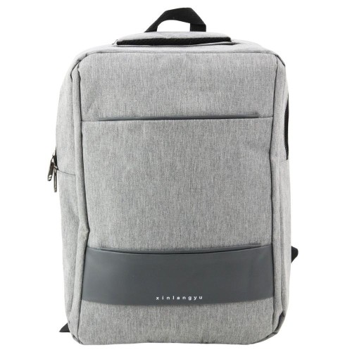 Plecak biznesowy z USB szary 14L, Leantoys